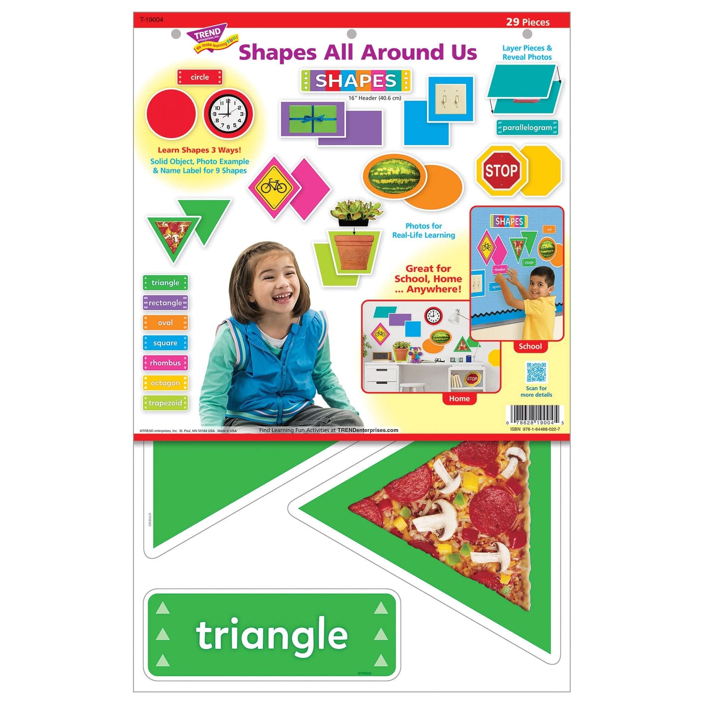 Trend Enterprises Shapes All Around Us Learning Set, by TREND enterprises, Inc., Dry Erase Learning Set, Ages 4-8