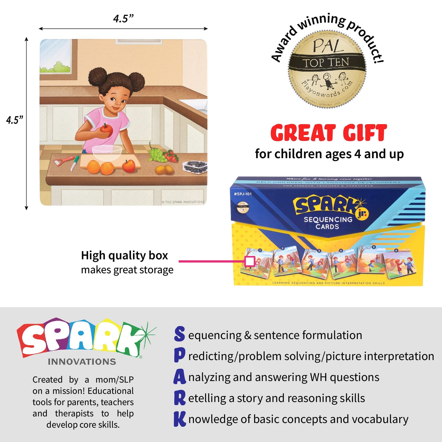 Sequence for Kids Cards, Speech Therapy Materials, Homeschool SEL, Autism, Tell A Story Picture Cards, Social Skills, Picture Cards, ESL, ELL