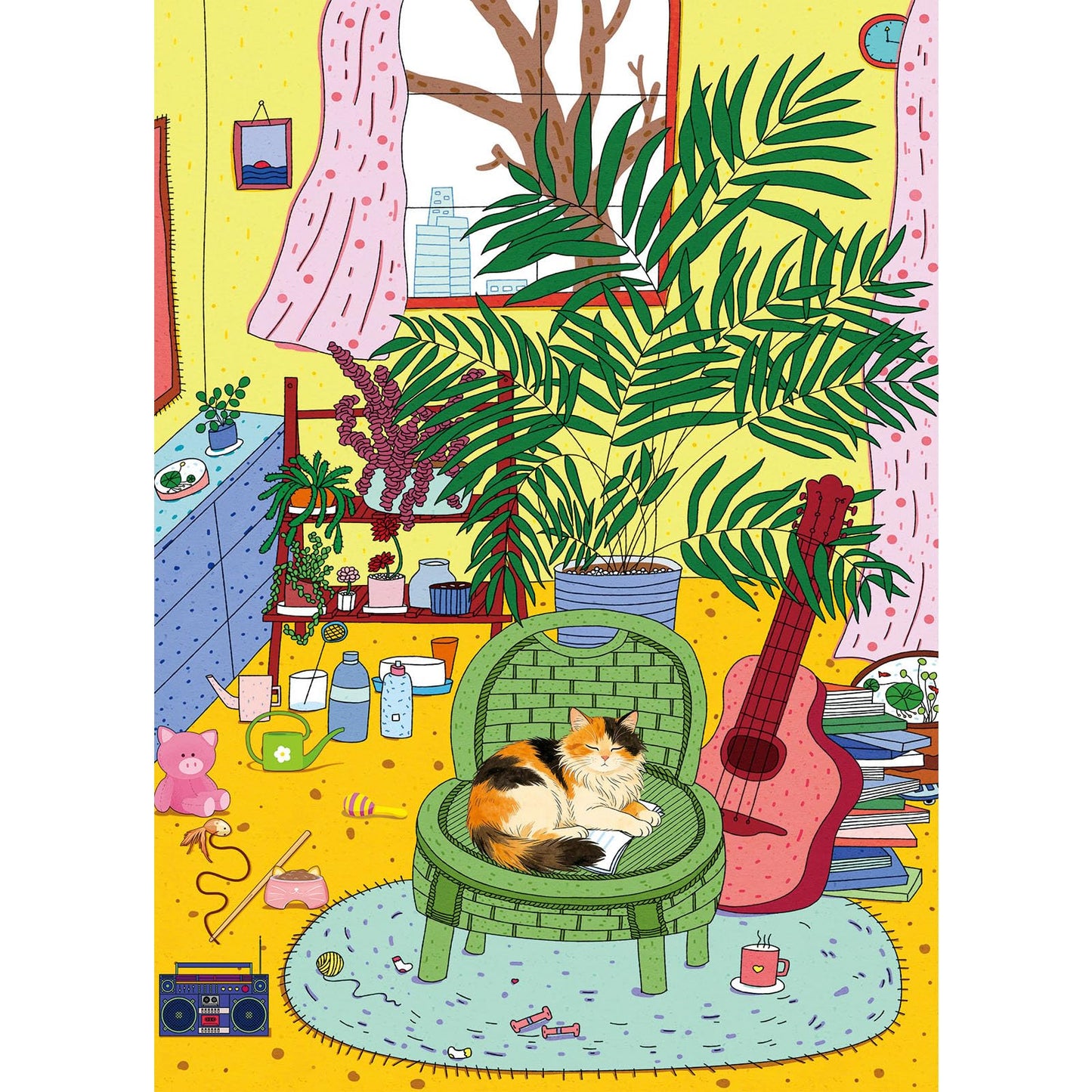 TangMosaic Puzzles for Adults 1000 Pieces, Jigsaw Puzzle for Adults, Fun Challenging Puzzle, Cozy Home Life Puzzles Game, Interlock Perfectly No Dust, Gifts for Easter Mother’s Day