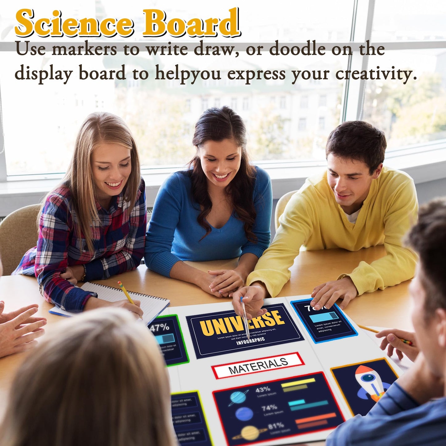 AKONEGE 4Pcs Medium Trifold Poster Board, 26 x 16 Inches White Tri Fold Poster Boards Corrugated Presentation Cardboards for Science Fair, School Projects, Exhibitions, and Business Presentations