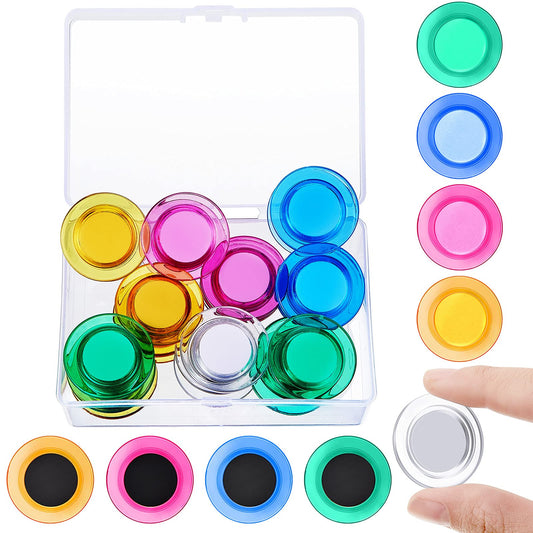 25 Pieces Round Magnets Refrigerator Whiteboard Magnets Mini Fridge Teacher Supplies for Home Schools Offices(Assorted Color,1.2 Inch)