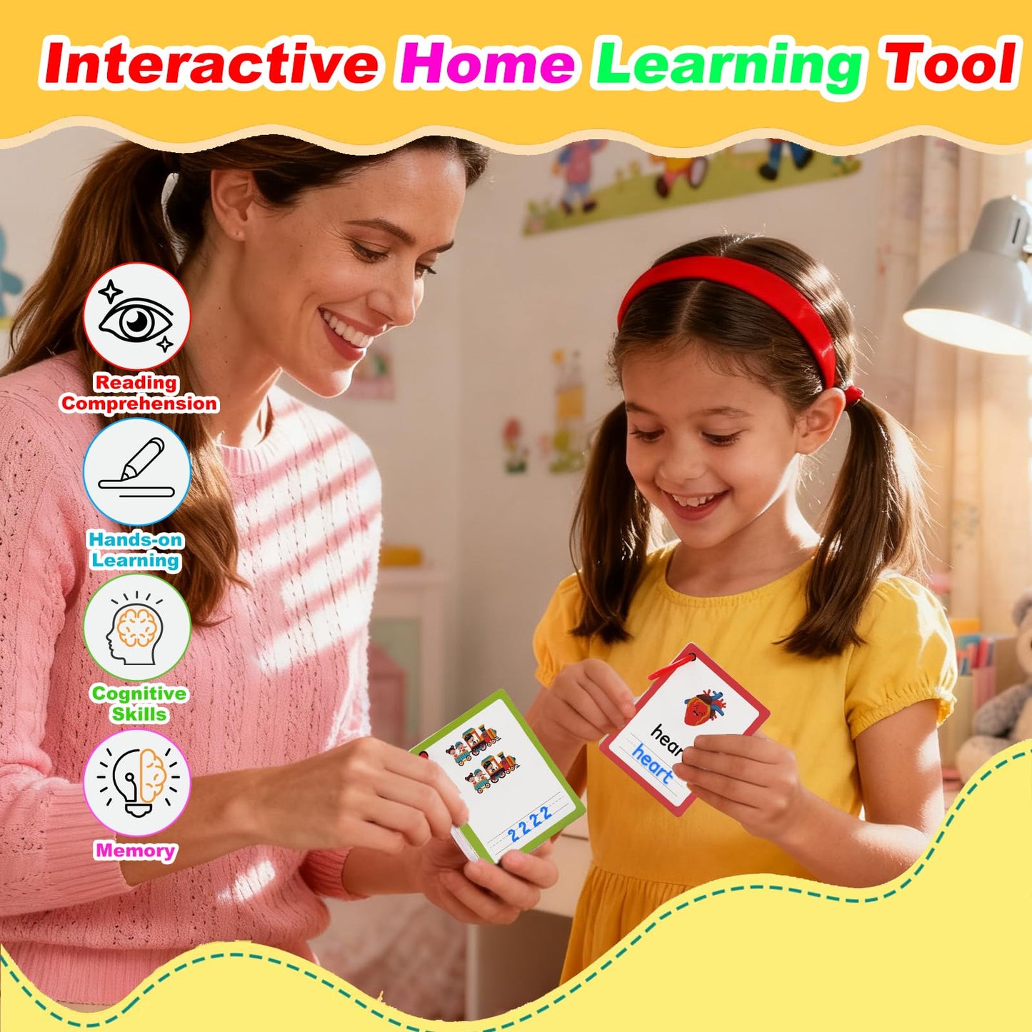 Alphabet ABC,Addition and Subtraction,Number,First Words,Shapes,Color Flash Cards 7 Set,568 Words Double-Sided Kindergarten Preschool Educational Pre k Flash Cards,Toddler FlashCards for Kids Ages 3+