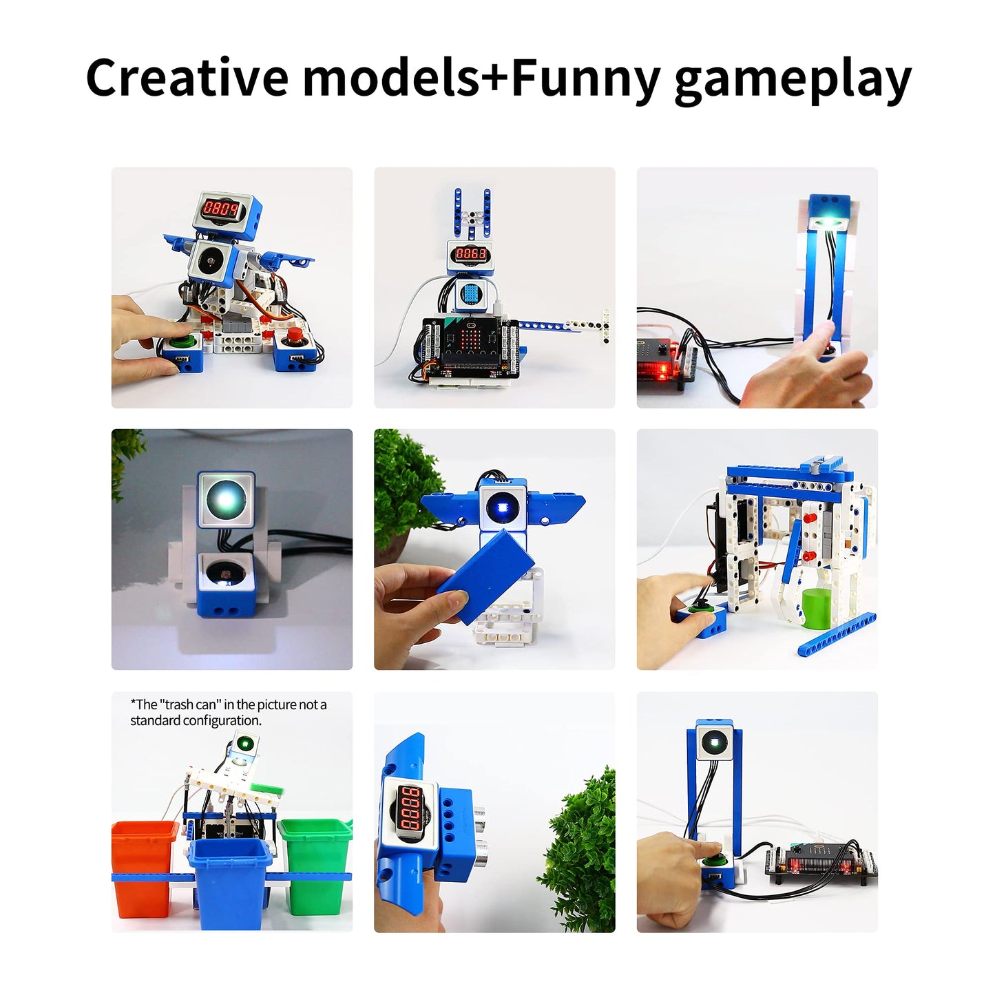 Yahboom Building Block Programming Kit Sensor Module for Kids with Micro bit V2 STEM Coding DIY Robot Kit Micro bit Programmabl Education Learn Toy for 8+