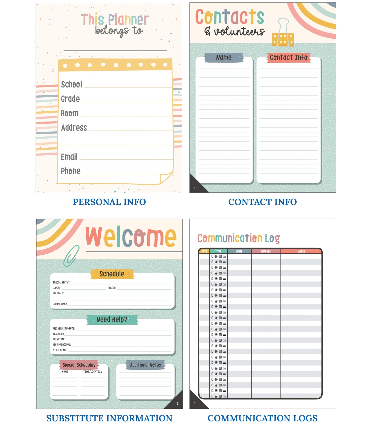 Carson Dellosa We Belong Teacher Planner 2026-2027, Undated 8" x 11" Lesson Plan Book with Stickers, Class Schedule, Weekly Calendar, Classroom Must Haves, Homeschool Essentials, Classroom Must Haves