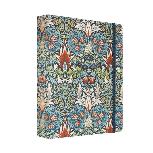 KOKONOTE Planner 2025-2026 William Morris Wall Art - Planner for Women 17 Month(Aug 25/ Dec 26) | Weekly & Monthly Academic planner 2025-2026 | 6.4" x 7.9" | Hardcover Agenda 2025 | Thick paper 120 g/m²