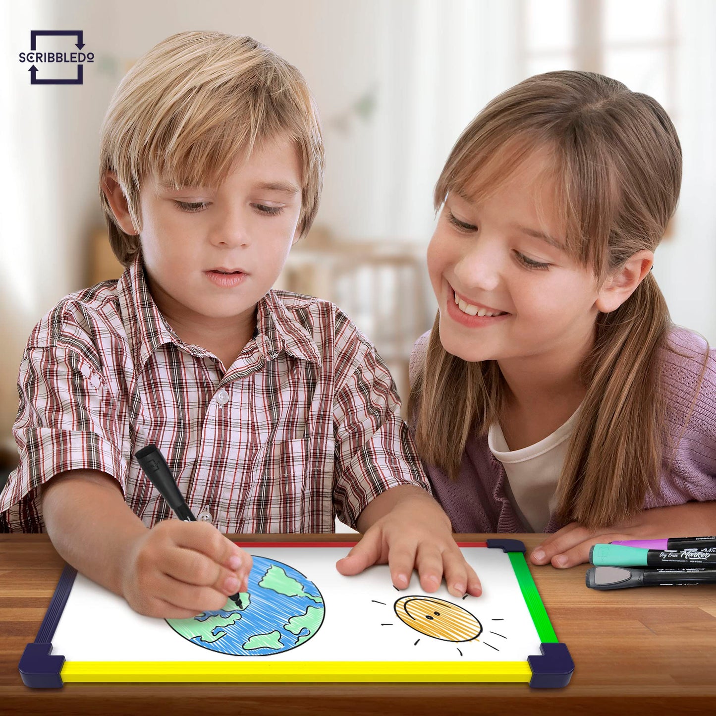5 Pack Small White Board Dry Erase Board for Kids Portable 9"x12" Drawing Magnetic Mini Whiteboard White Board for Students Teachers School Supplies Lapboard Small Dry Erase Board for Kids & Erasers