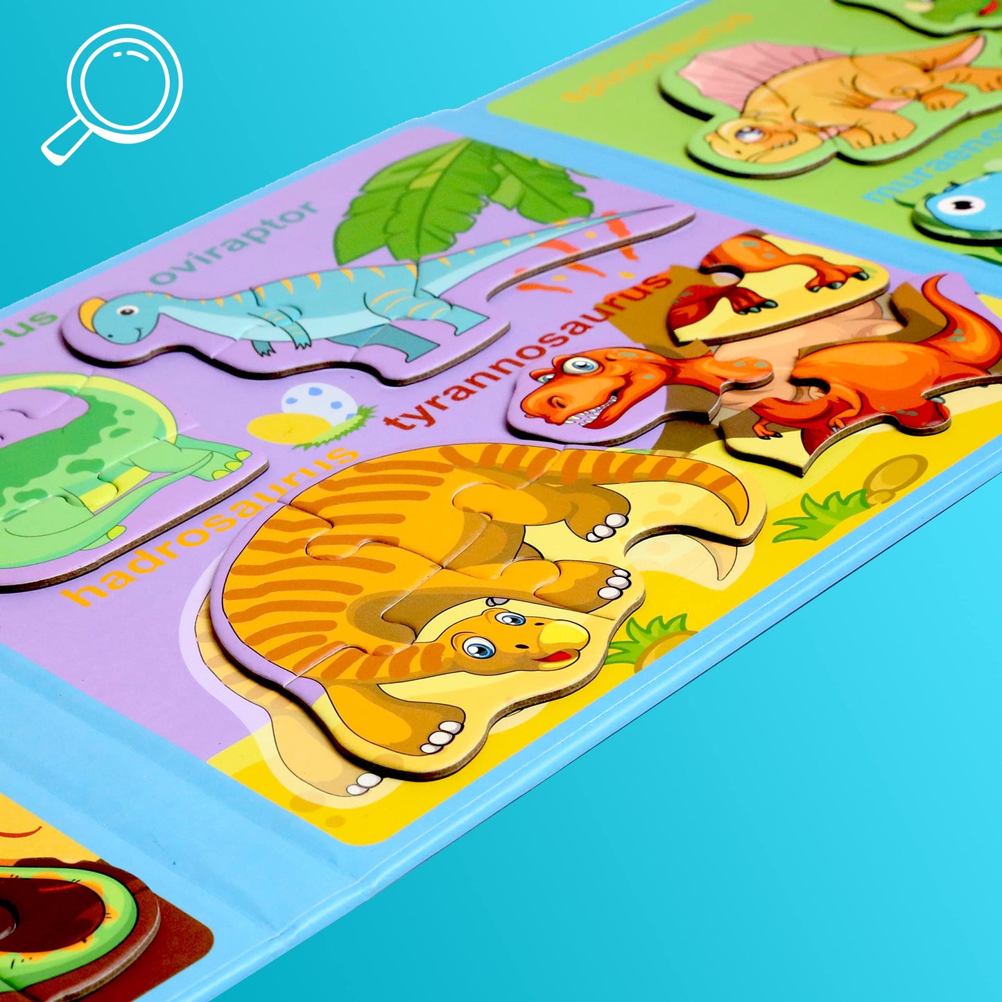 Magnetic Puzzles for Kids Ages 1-3, Travel Toddler Puzzles Ages 2-4 Year, Dinosaur Activities Toy for Boys & Girls 3-5 yo - Learning Magnet Gift for Road Trip