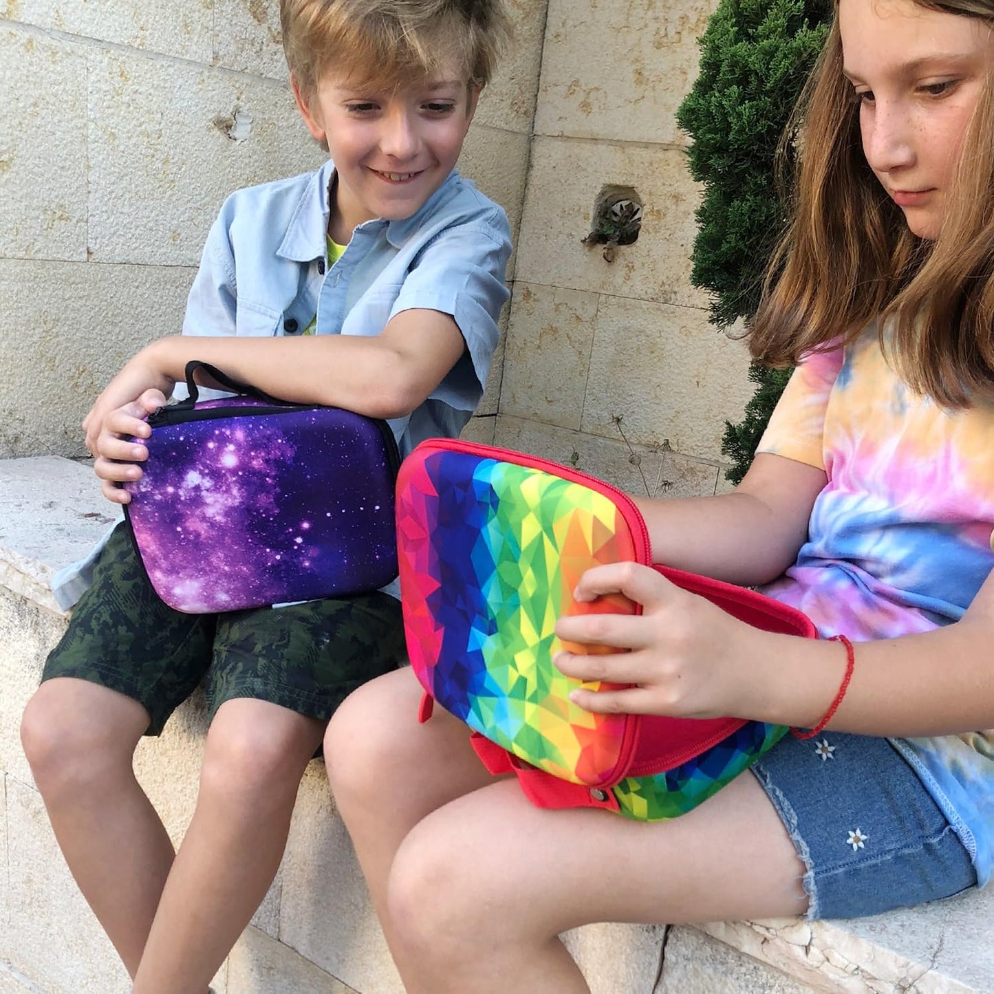 ZIPIT Jumbo Pencil Case for Girls, Cute Pencil Box for School, Large Capacity Stationery Organizer Box ,Purple Galaxy