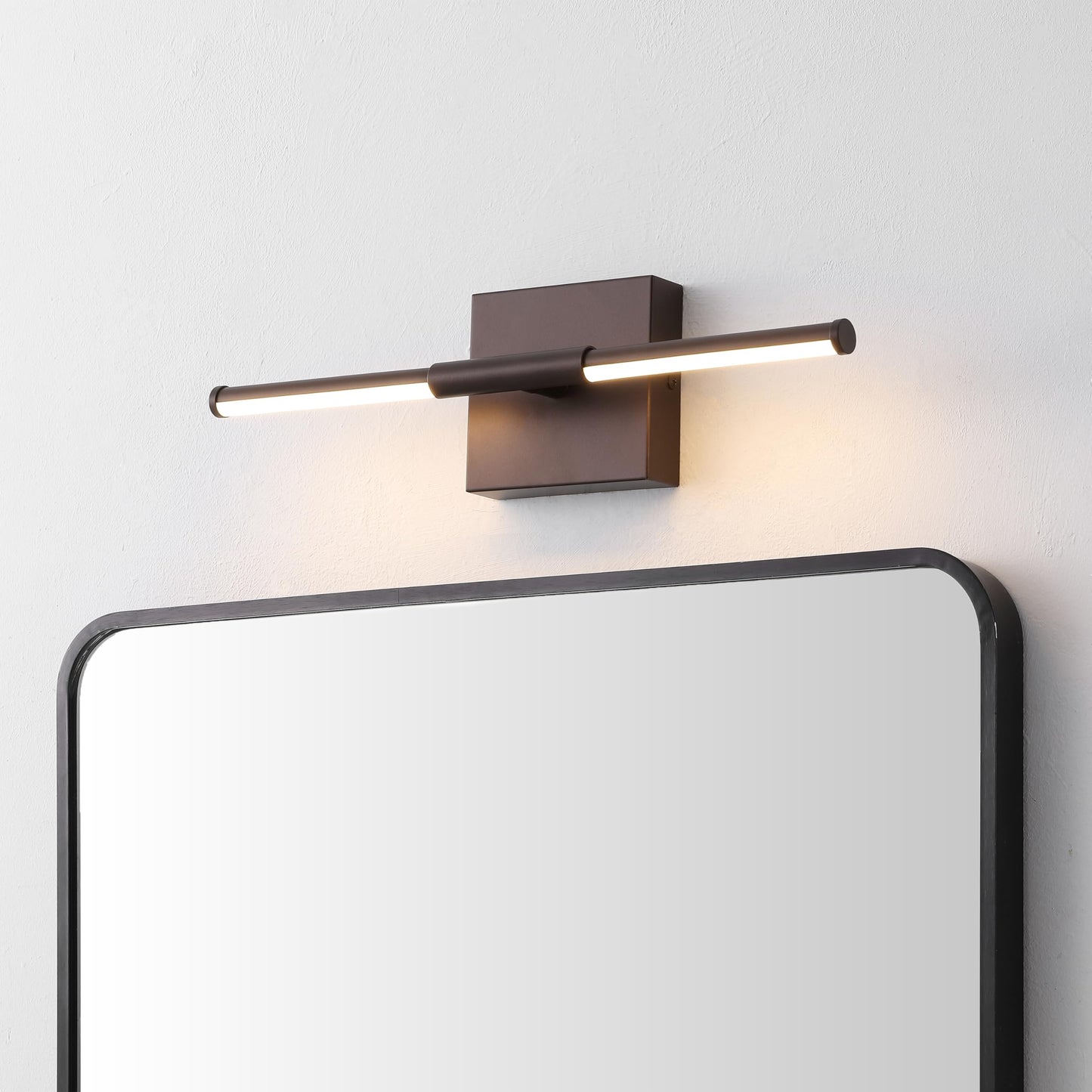 JONATHAN Y Makena LED Wall Sconce, 16.25in Metal, Oil-Rubbed Bronze, Model JYL7039D for Bedroom, Bathroom, Living Room, Kitchen