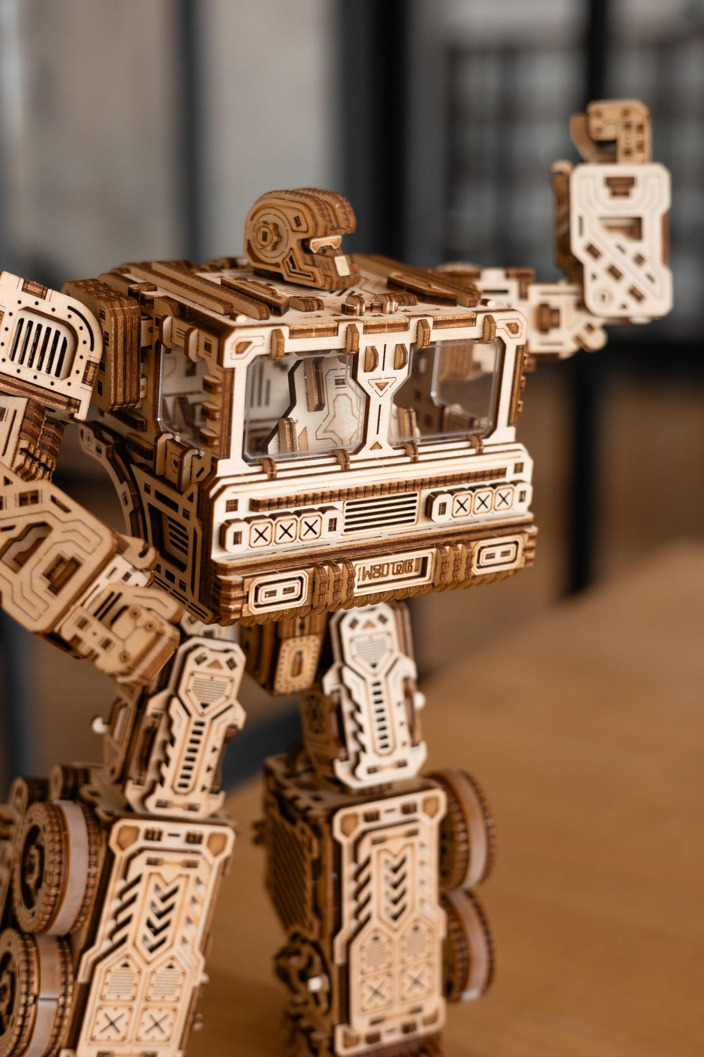 Wood Trick Timbertron Robot - Transforms into Rolling Truck 3D Wooden Puzzles for Adults to Build - Rides up to 9 ft - Wooden Models Engineering DIY Project Mechanical 3D Puzzles Model Kits for Adults