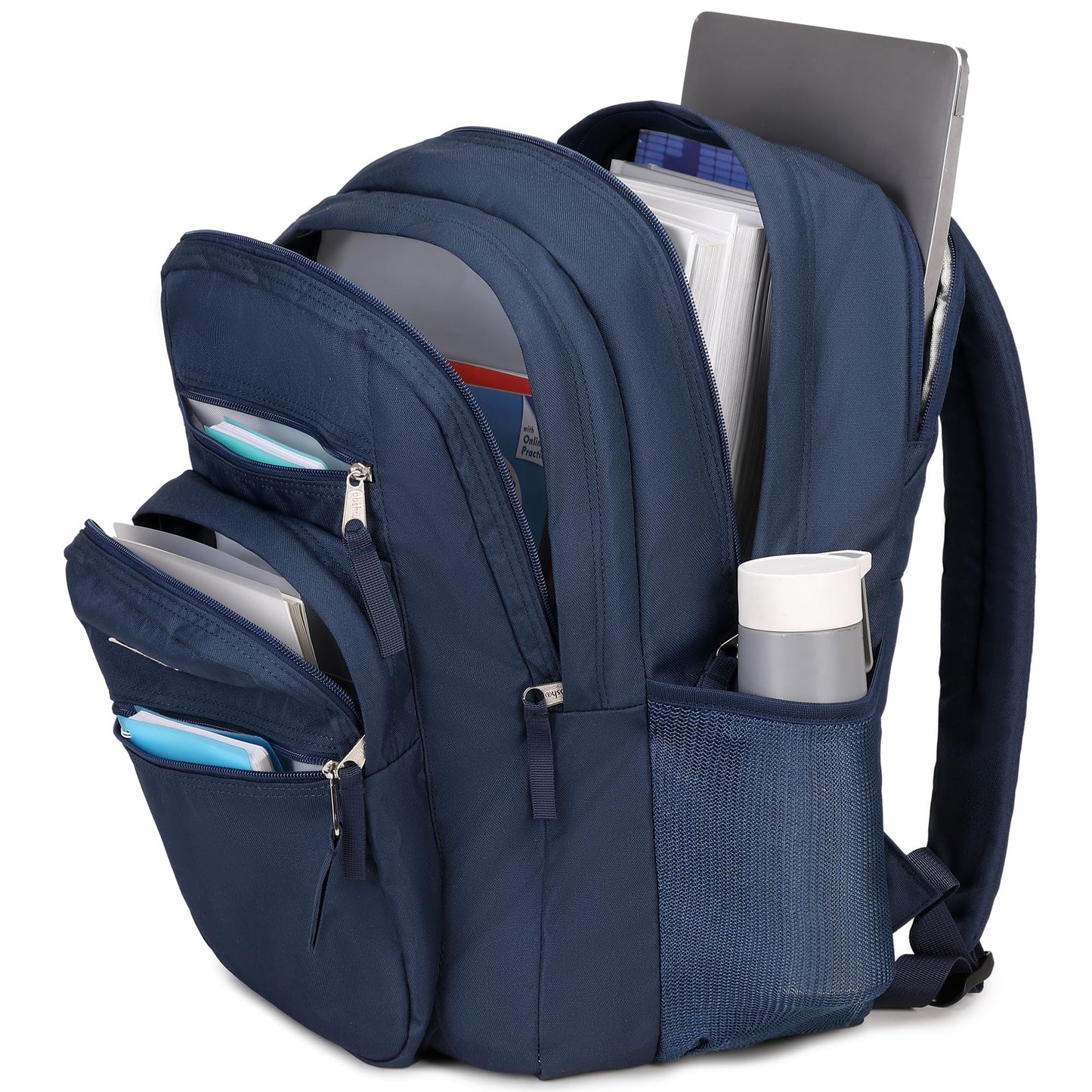 abshoo 34L Big Student Backpack for School Water Resistant Lightweight College Bookbag Travel Backpack (Navy)
