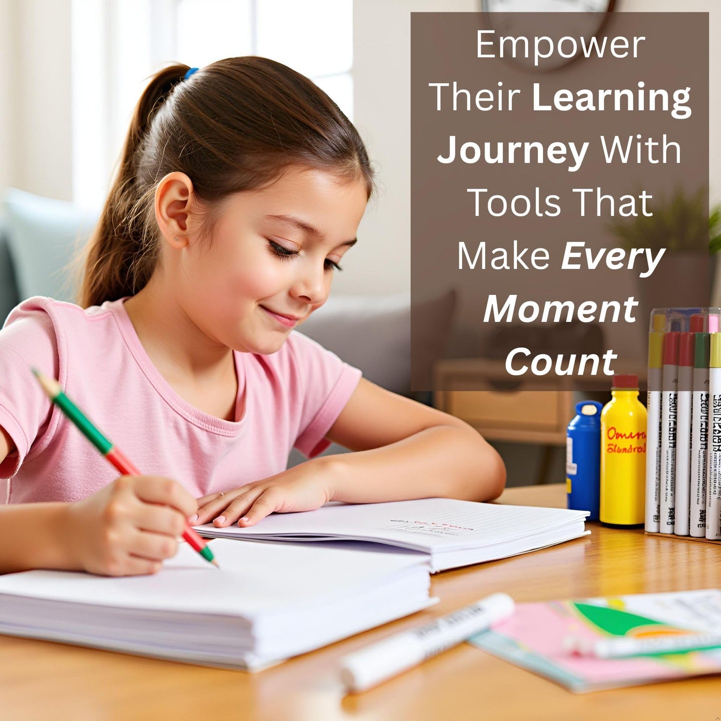 OMURA Learning Elementary School Supplies Kit – 85-Piece Back to School Supplies, School Supply Kit Elementary for Grades 3–5 | Notebooks, Pencils, Crayons, Markers, Glue & Student School Supplies