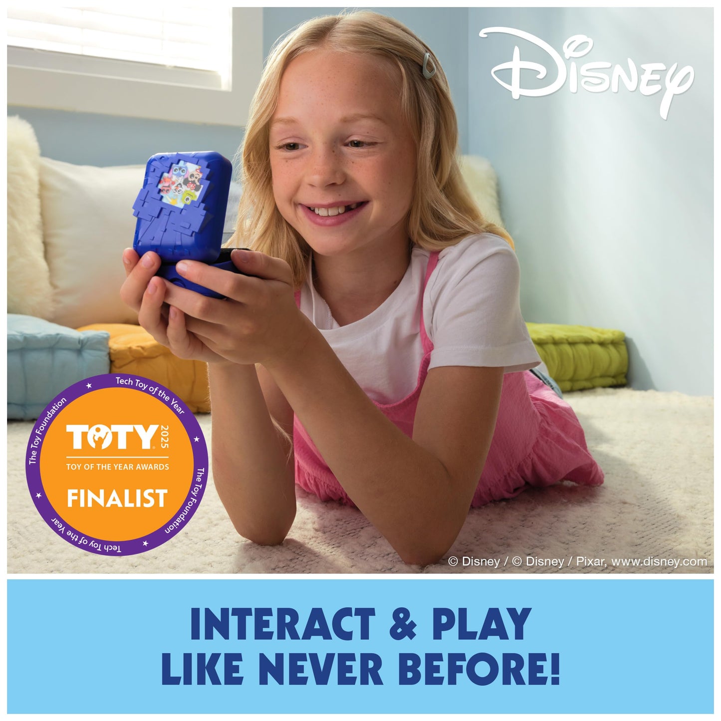 BITZEE, Disney with 30 Interactive Characters Inside, Reacts to Swipes, Tilts & Taps, Disney Toys & Digital Pet Boys & Girls Toys
