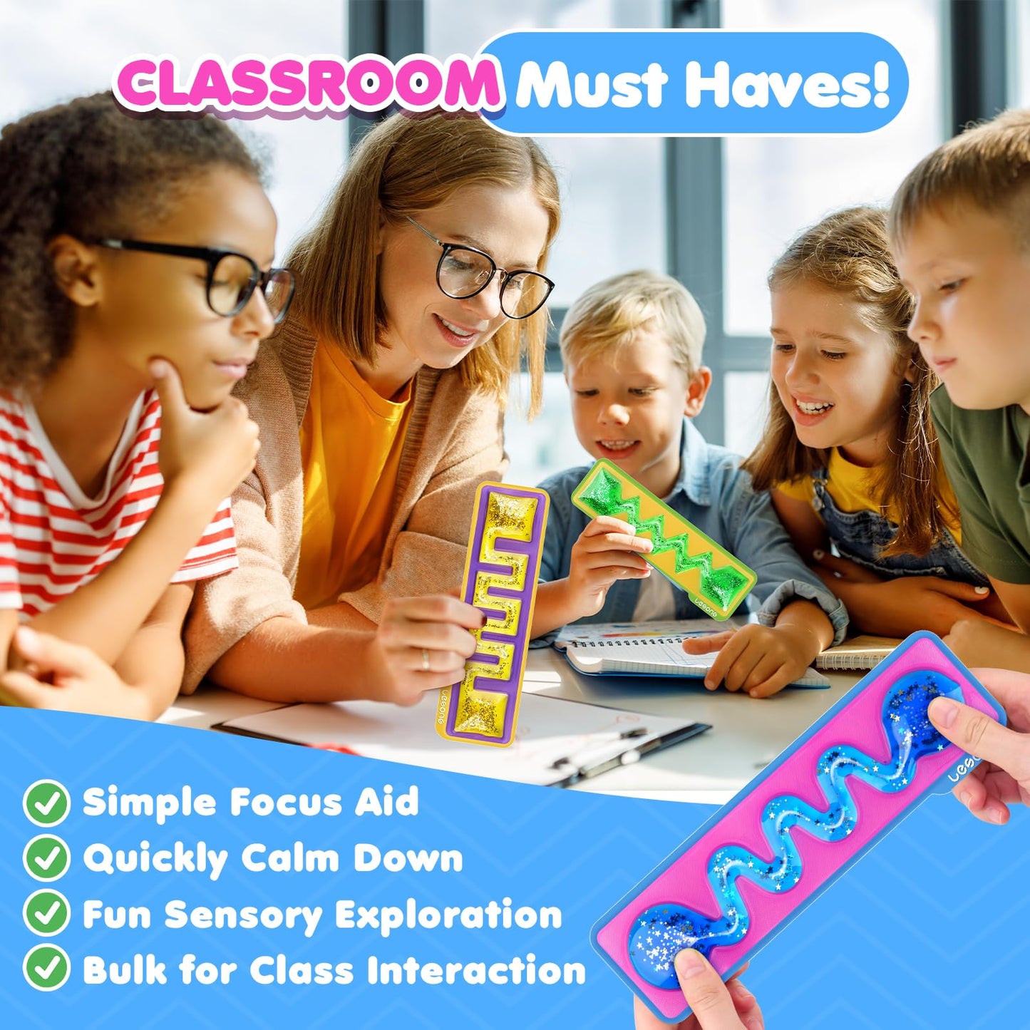Squishy Toys Sensory Fidget Toys for Kids: 3 Pack Gel-Filled Sensory Toys for Autism ADHD Calming Tools - Sensory Fidget Toys for Classroom Prizes Travel Essentials - Gifts for Party Favors
