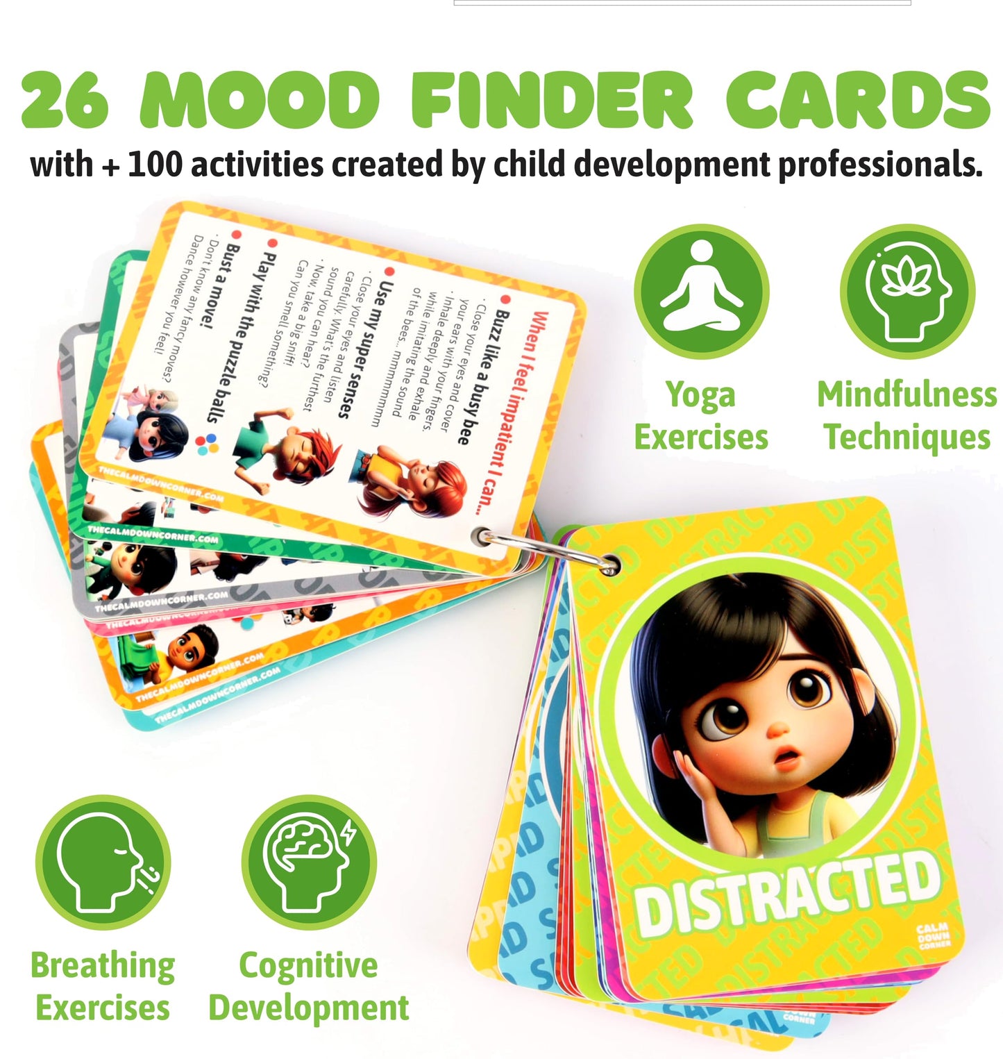 CALM DOWN CORNER the Original Kit for Kids — Therapist-Developed Emotional Regulation Set with Sensory Fidget Tools, Feeling Cards & 100+ Calming Activities for Home, Classroom & Therapy