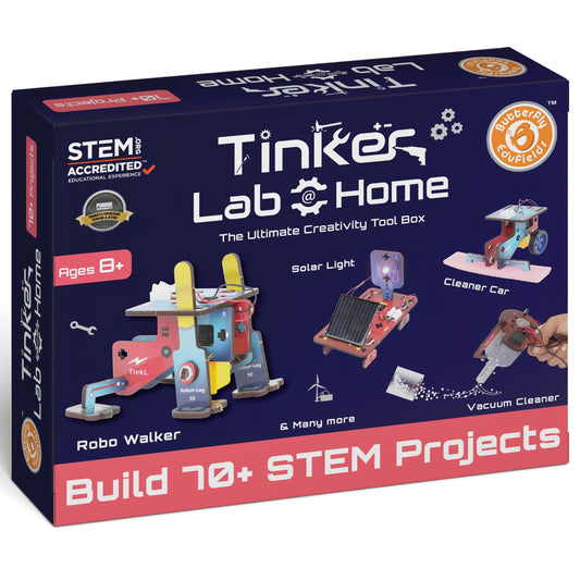 Butterfly EduFields 70+ Jumbo STEM Projects Kit for Kids Age 12-14 | Engineering & STEM Robotic Kits for 8-12 Year Olds | Electronics Circuits | Best Birthday Gift for Kids Age 12-14