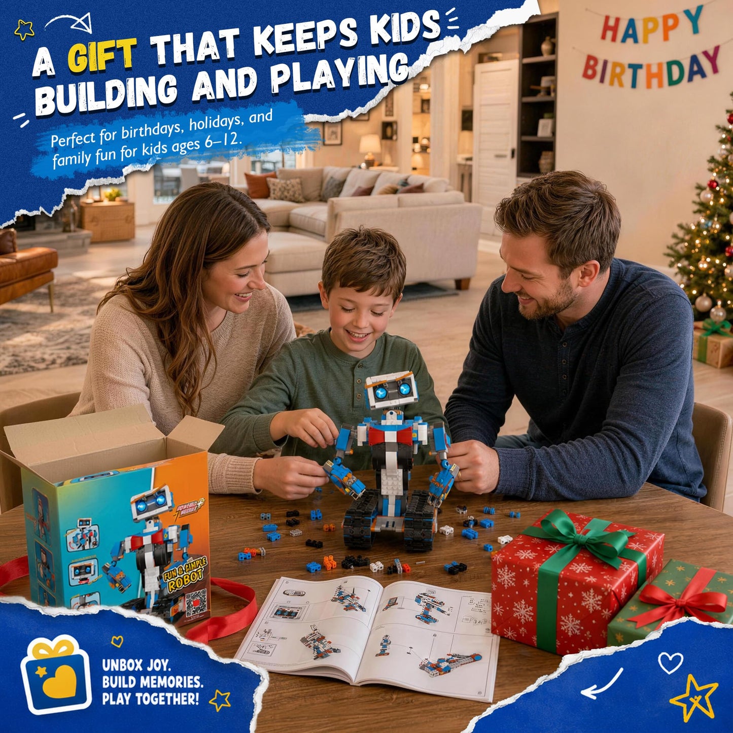 okk Robot Building Toys for Boys, STEM Projects for Kids Ages 6-12, Remote & APP Controlled Engineering Learning Educational Coding DIY Building Kit Rechargeable Robot Toy Gifts for Girls
