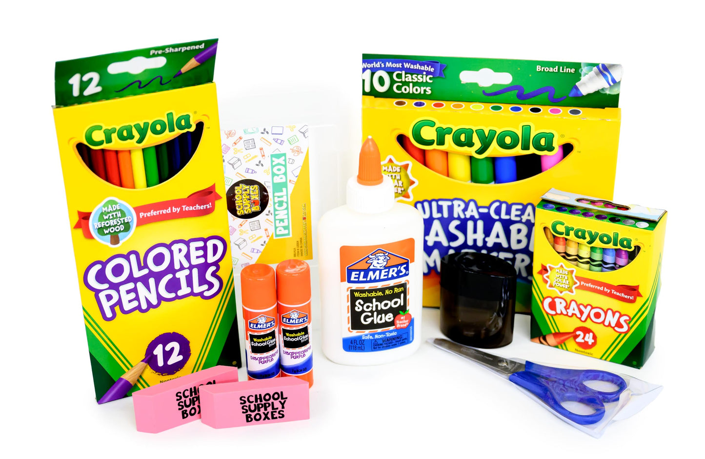 Back to School Essentials Supplies Kit Bundle for K-8 Students – 20-Piece First Day of School Must-Have Set with Notebooks, Pencils, Folders & More