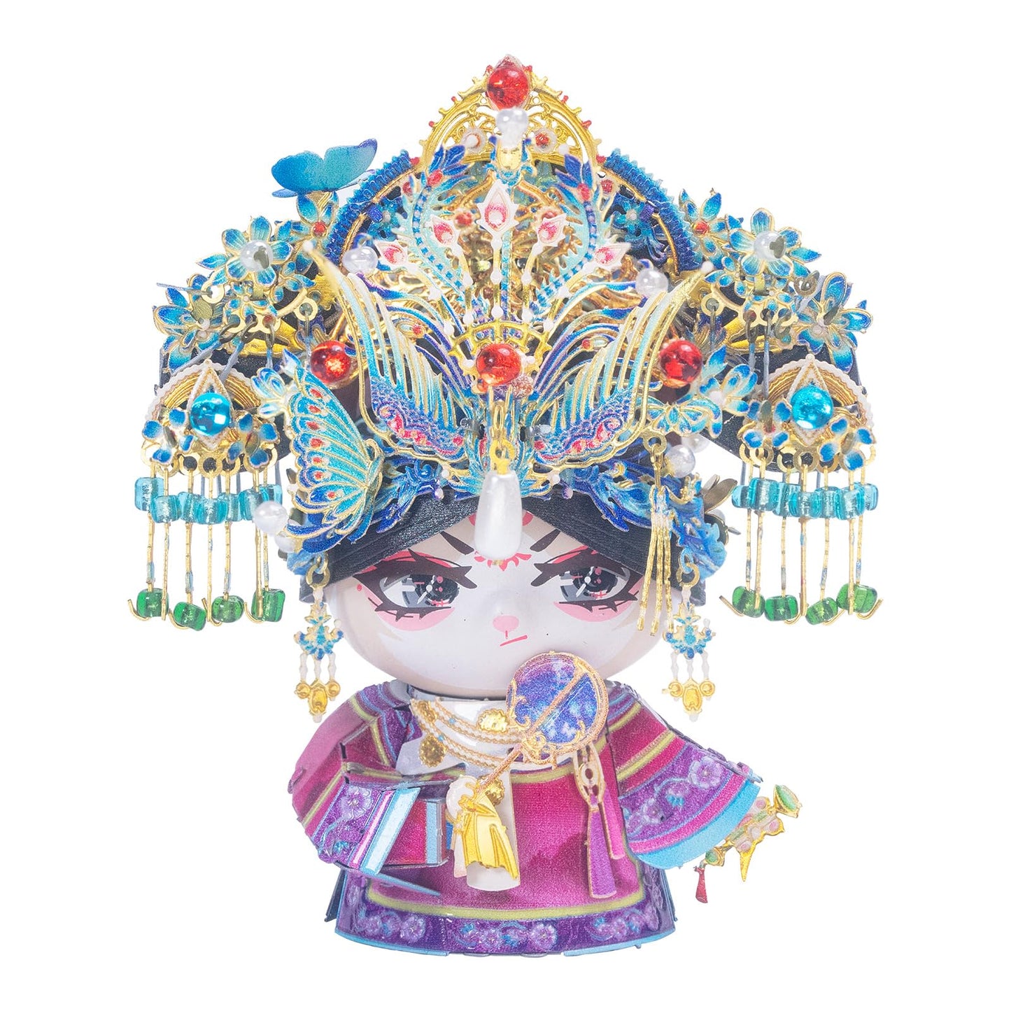 MU 3D Metal Puzzles for Adult Building TV Series Empresses in the Palace Consort Hua Kitty, Cat Themed Metal Models Kits Miniature, Assembling DIY Sets Home Desk Decor