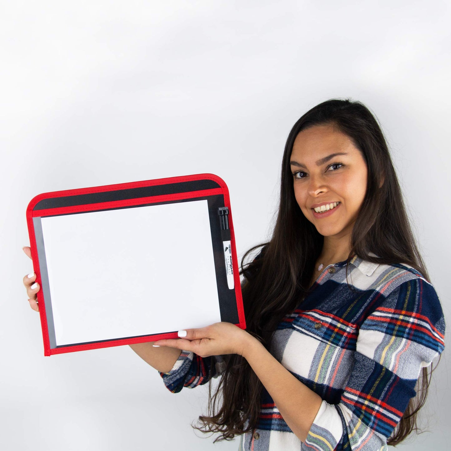 KleenSlate (8 Durable Dry Erase Pockets with Sturdy Back and Clear Vinyl Sleeve + (8) Dry Erase Markers with Erasers