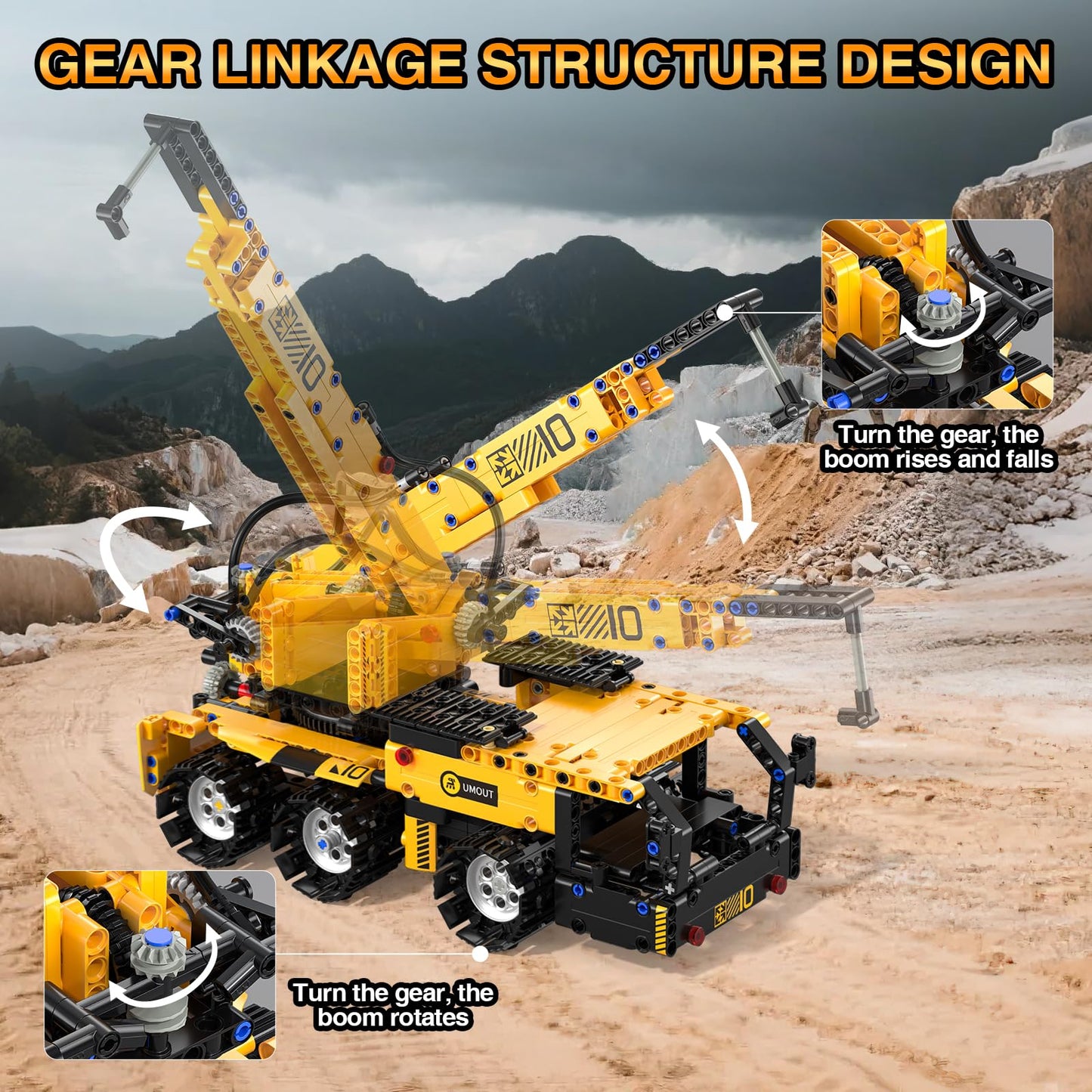 5 in 1 Building Toys STEM Robotics Kit for Kids 6-14, Remote & APP Controlled STEM Excavator/Truck/Robot/Bulldozer/Roller, 535 PCS Blocks RC Robot Erector Sets, Birthday Gift for 8 10 11 12+ Years Old