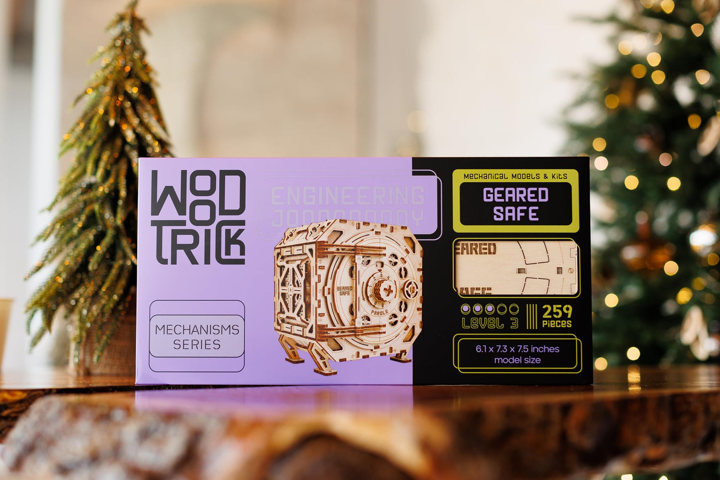 Wood Trick Safe Wooden Model Kit for Adults to Build - DIY Locker Puzzle Box with Combination - Mechanical - Store Your Precious Items - Heavy Duty Design - 3D Wooden Puzzles for Adults