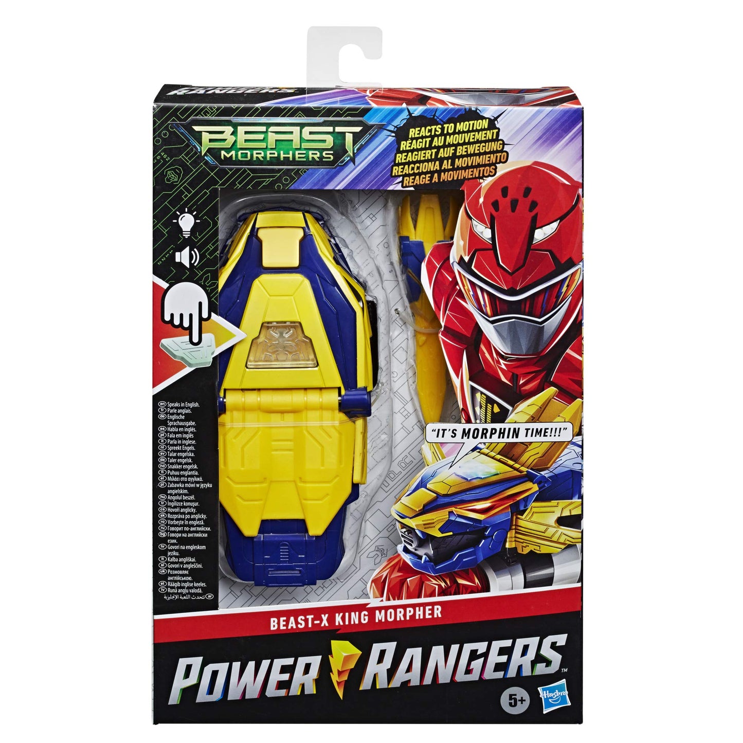 Power Rangers Beast Morphers Beast-X King Morpher Electronic Roleplay Toy Motion Reactive Lights and Sounds Inspired by The Power Rangers TV Programme