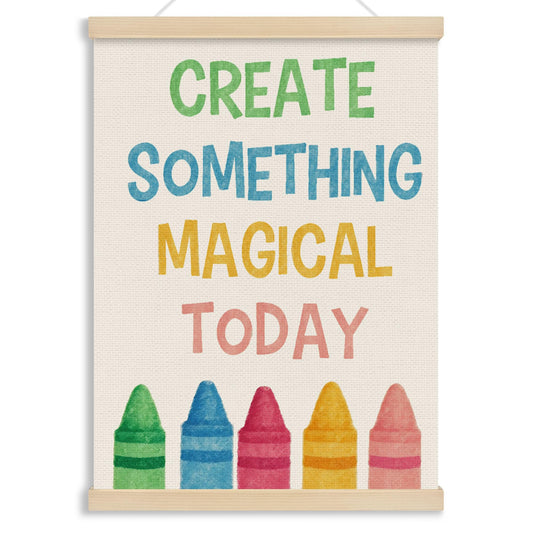 MOTERMATE Inspirational Colorful Classroom Poster Hanger Frame, Kids Positive Affirmations Wall Hanging Decor Art Framed for Classroom Kids Room Playroom, Motivational Wall Poster Prints, 12x16 Inch