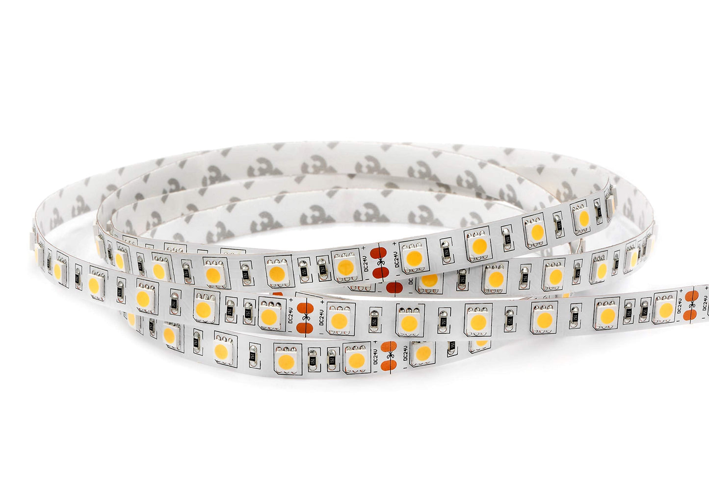LEDMY Flexible LED Strip Lights SMD5050 300 LEDs 16.4Ft 24V Daylight White IP20
