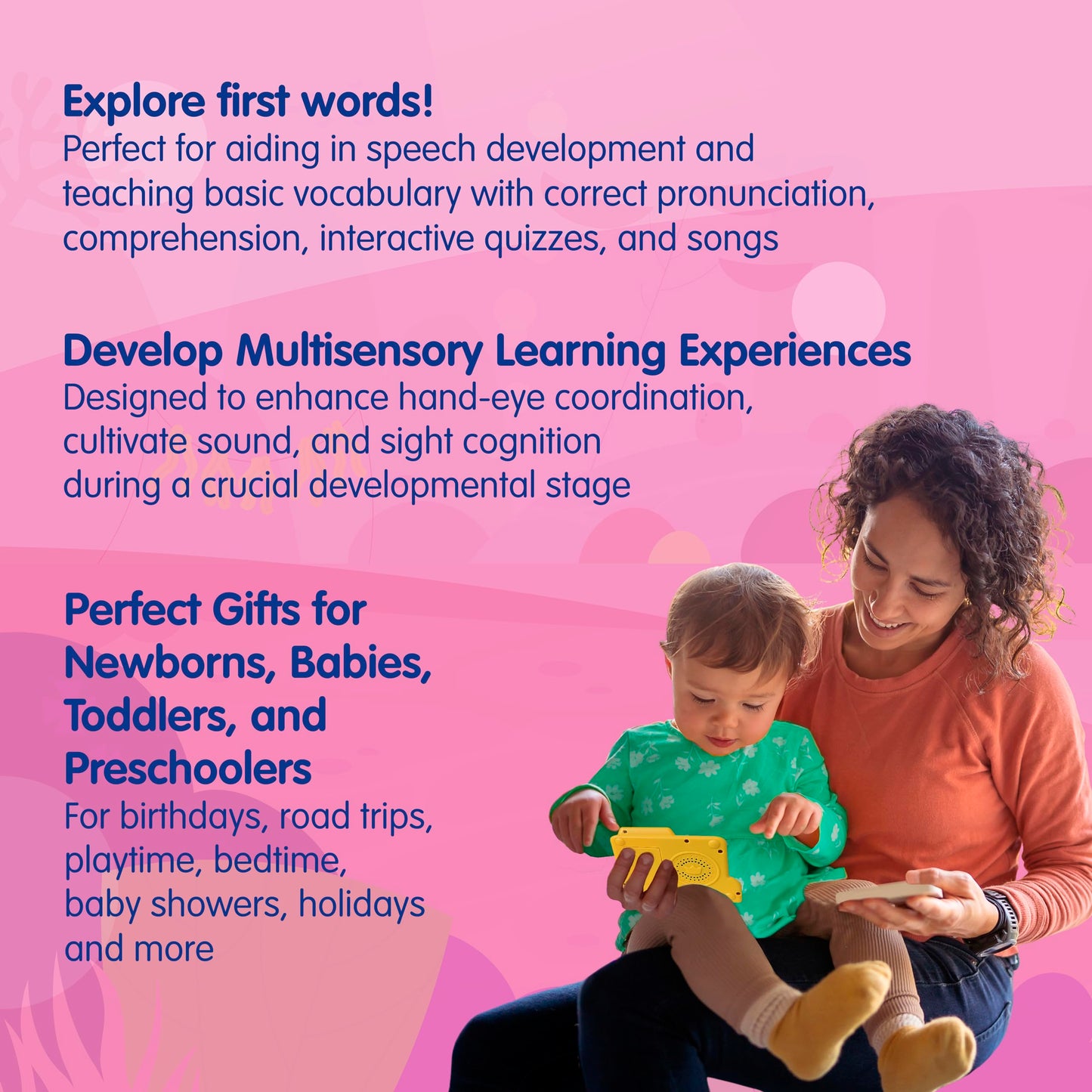 Pinkfong Baby Shark Flash Card Learning Bus – 545 Learning Contents (Words, Sounds, Sentences, Quizzes & Songs), 50 Double-Sided Cards, Interactive Educational Toy for Toddlers 1–3