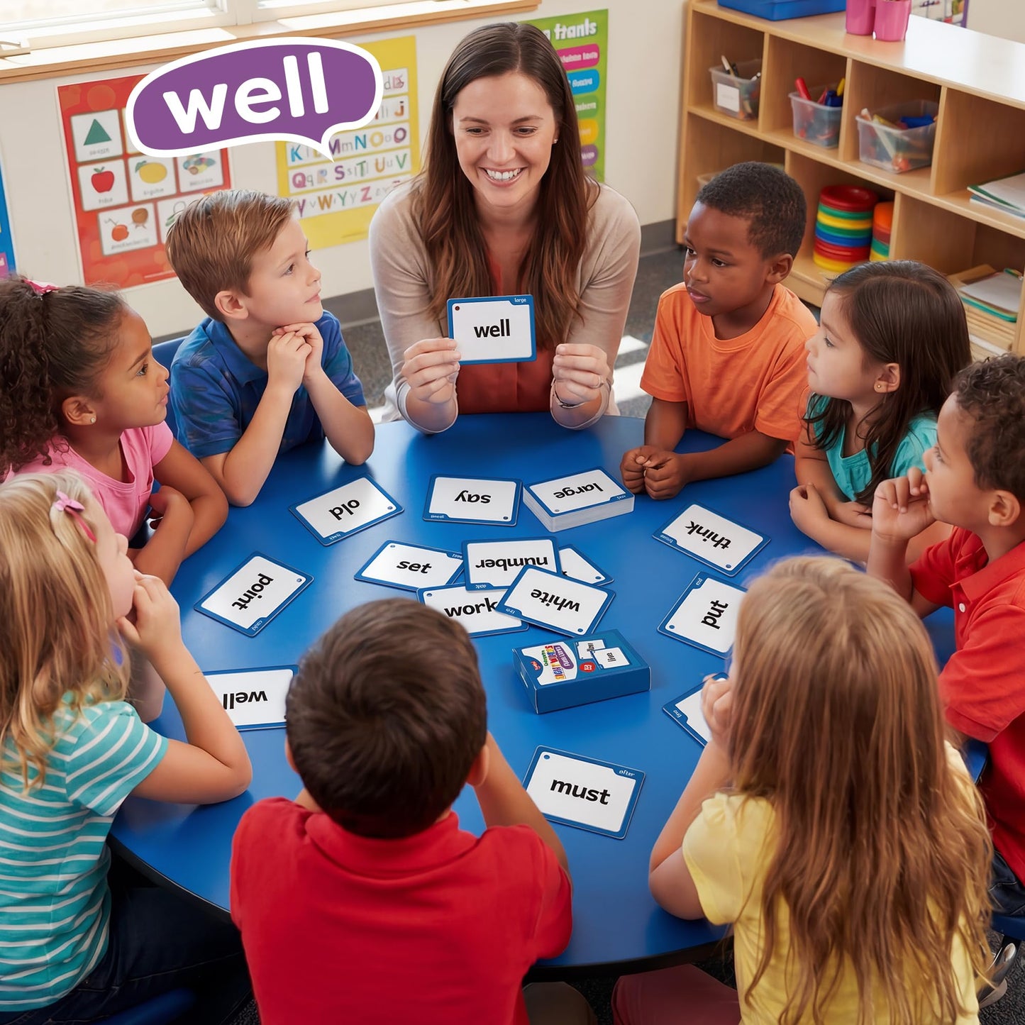 Torlam Sight Words Flash Cards for Kids Kindergarten,Learn to Read Digraphs CVC Blends Long Vowel Sounds Spelling Reading Phonics Games for 4-6 Years, Site Words Classroom Homeschool