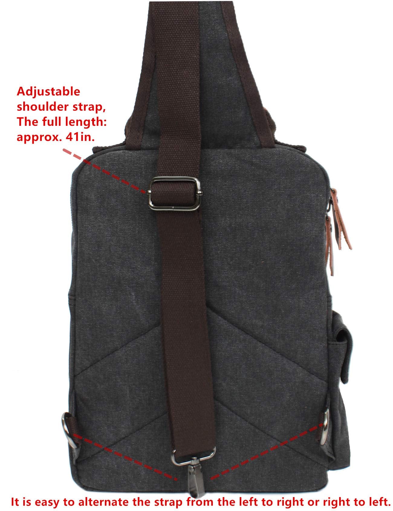 Leaper Retro Canvas Messenger Bag — Fits 10" Tablet, 9 Pockets, Unisex Crossbody Shoulder Sling Bag for Travel, Work & Daily Use, Army Green, M (Available in Medium, Large, XL, XXL)