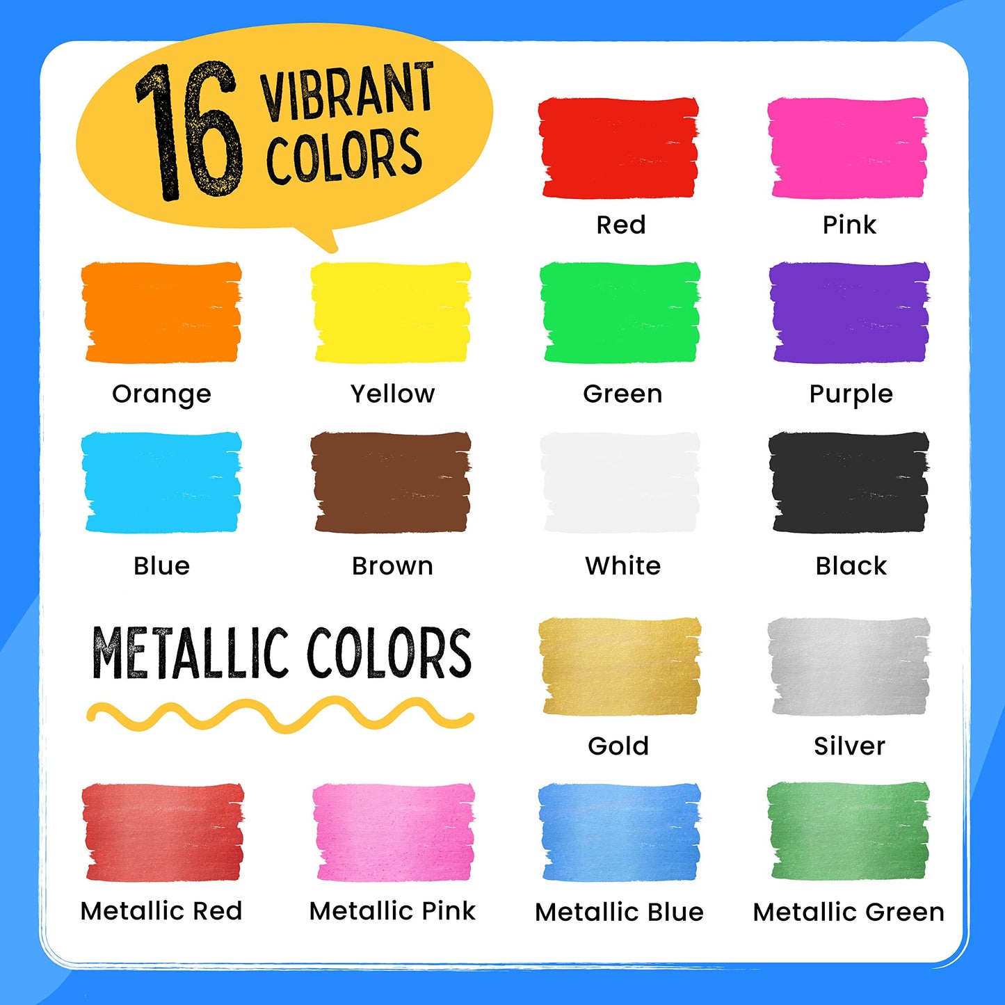 Chalkola Extra Fine Tip Chalk Markers for Blackboard & Glass (Pack of 16, 1mm Point) | Window Marker, Liquid Chalk Pens for Acrylic Dry Erase Board, Mirror, Car | Thin Chalkboard Markers Erasable