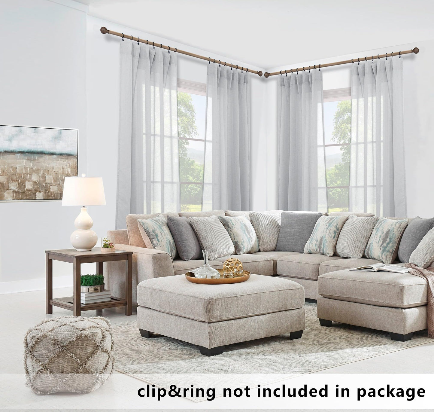 koufall Gray Linen Look Curtains 96 ines Long Set of 2 Rod Pocket Elegant Woven Textured Voile Sheer Drapes for Bedroom Living Room Patio Sliding Door Home Office Backdrop 52x96 in Length Silver Grey