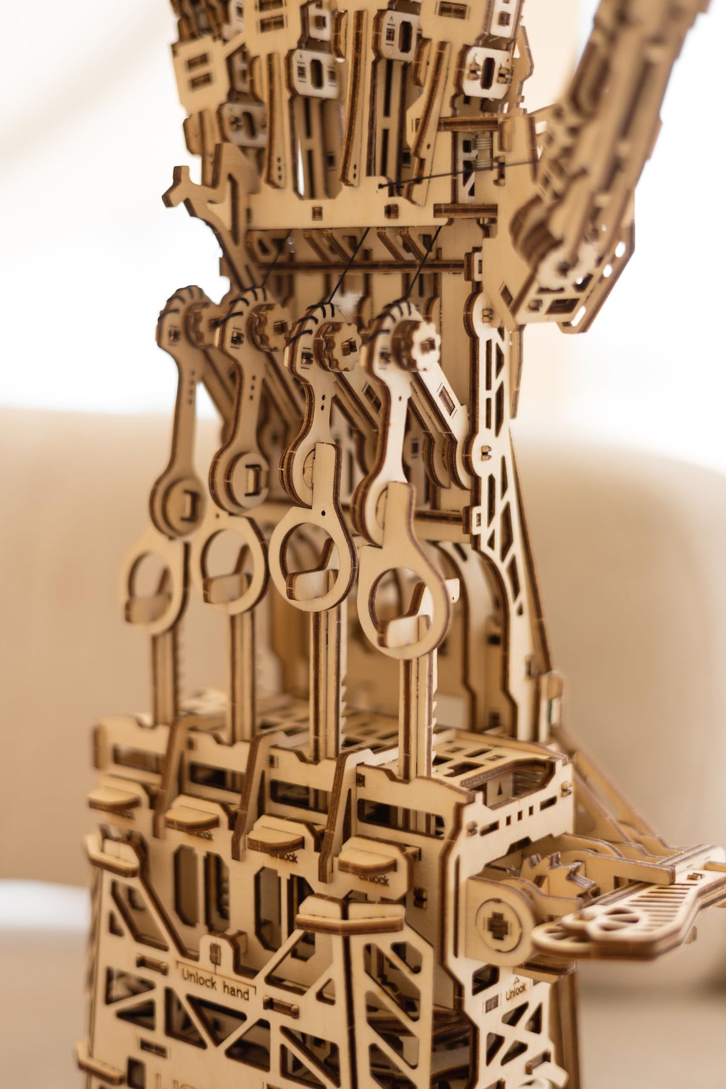Wood Trick Cyber Robotic Hand 3D Wooden Puzzles for Adults to Build - Wooden Models Engineering DIY Project Mechanical 3D Puzzles Model Kits for Adults