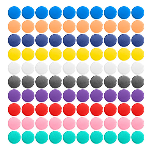100 PCS 10 Colors Fridge Magnets,Round Magnets for Whiteboard, Cute Small Magnet, Mini Refrigerator Magnets Whiteboard Magnets Colorful Locker for Home Classroom Teachers Offices