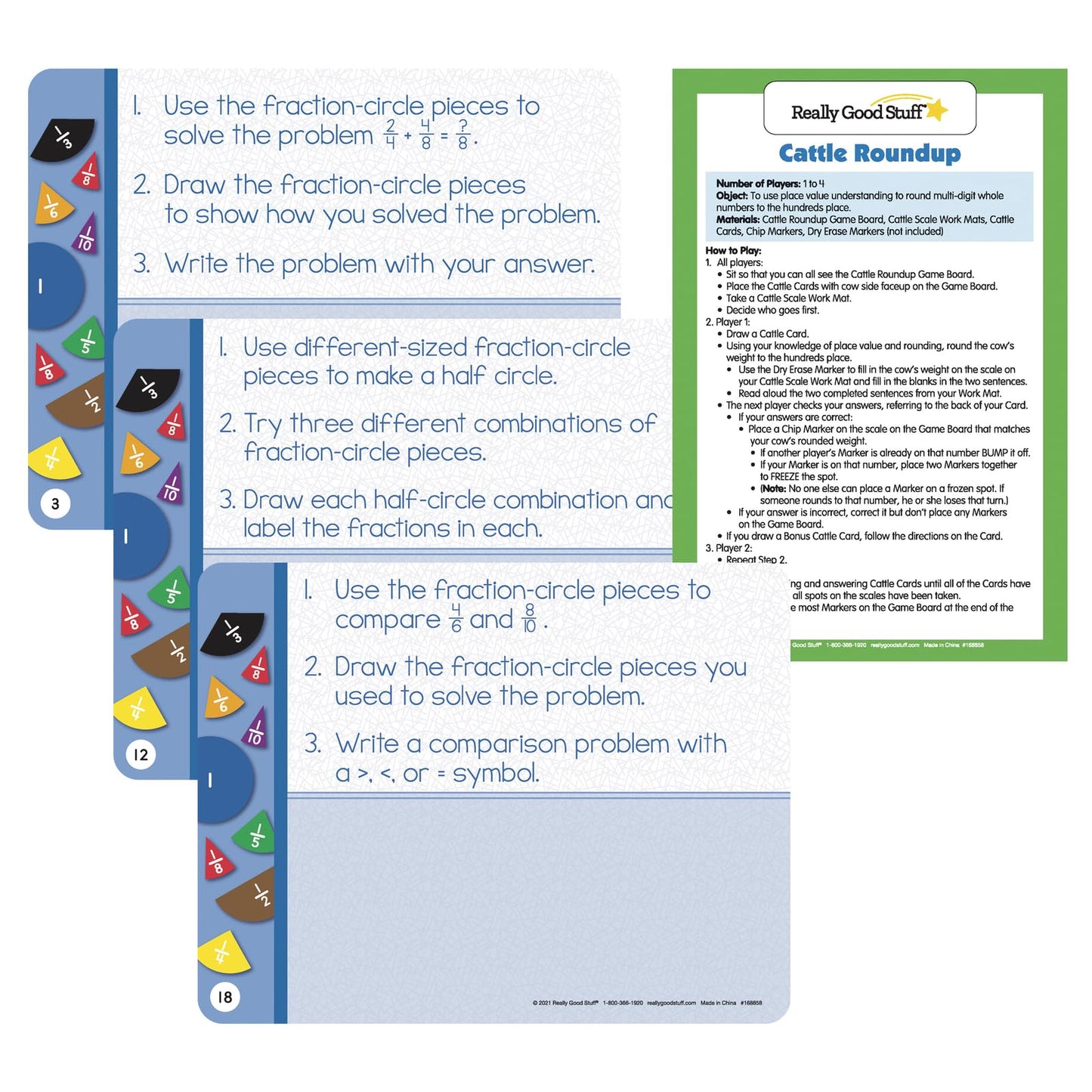 Really Good Stuff Family Engagement Math – Practice, Solve & Play Pack - Fourth Grade