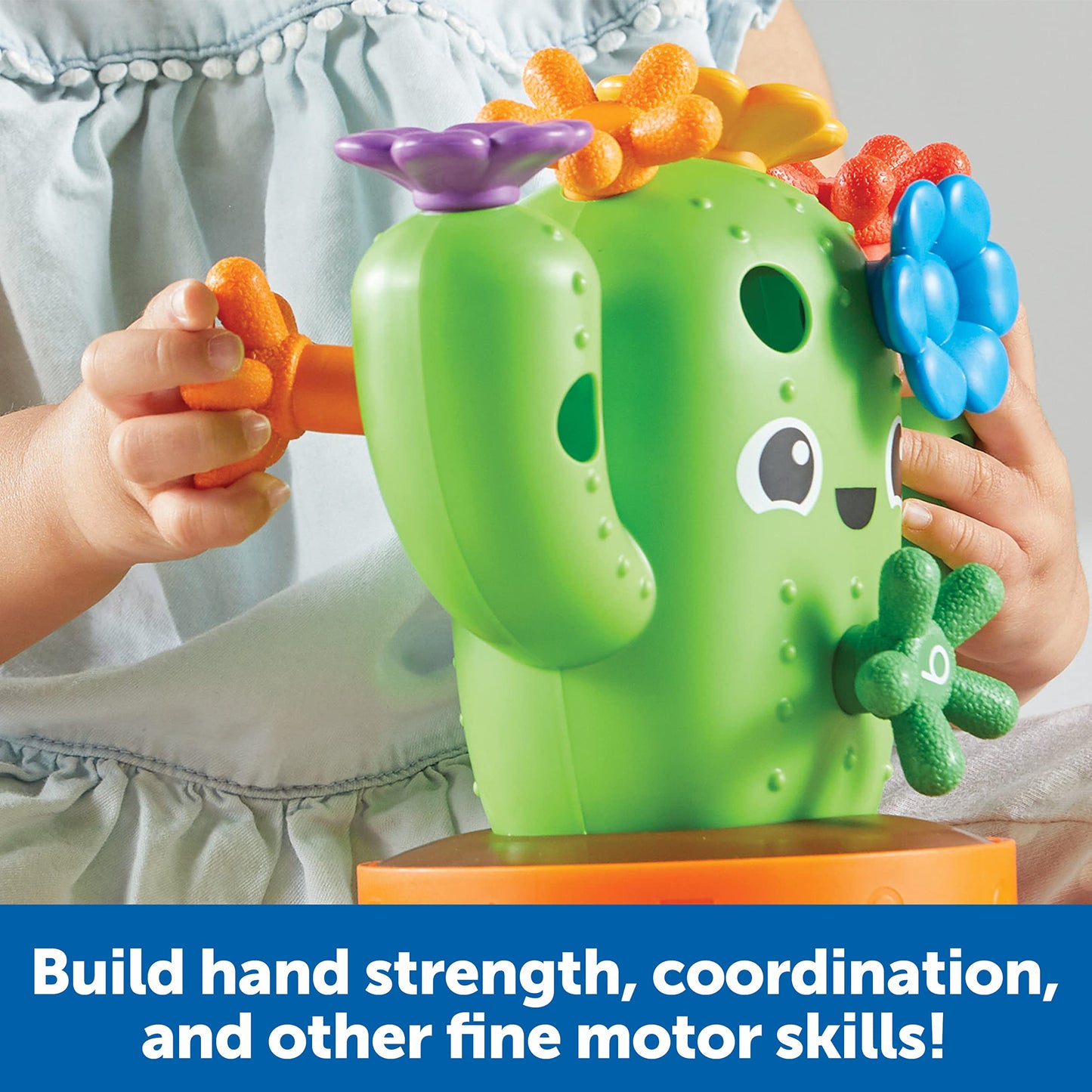 Learning Resources Carlos the Pop & Count Cactus - 16 Pieces, Age 18+ Months, Toddler Montessori Toys, Stacking Shape, Sorting And Matching Skill Activities, Educational Games