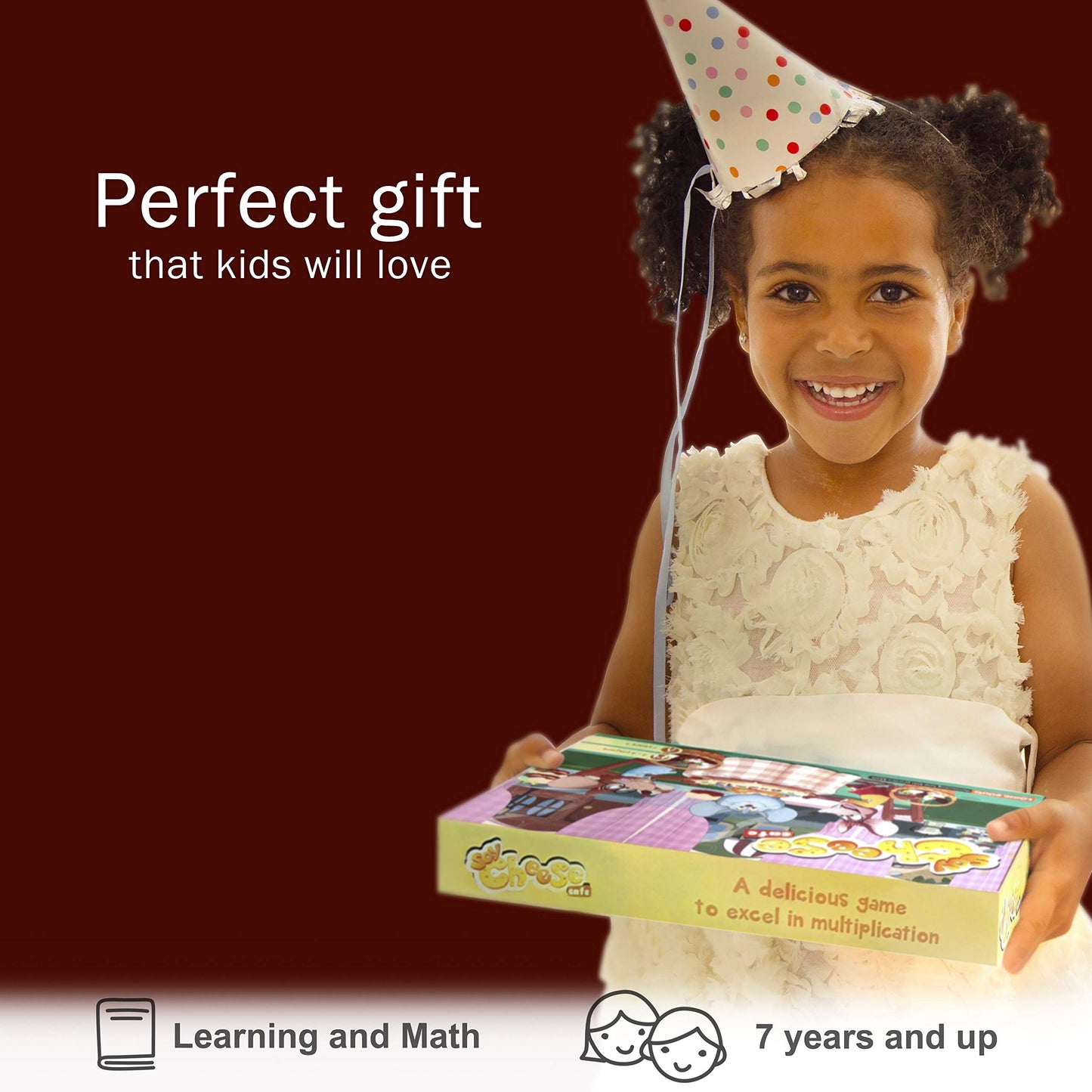 Logic Roots Multiplication and Division Game - Fun Math Board Game, Easy Start STEM Toy, Educational Gift for Kids (Girls & Boys), Homeschoolers, Grade 1 and Up (Say Cheese Cafe)