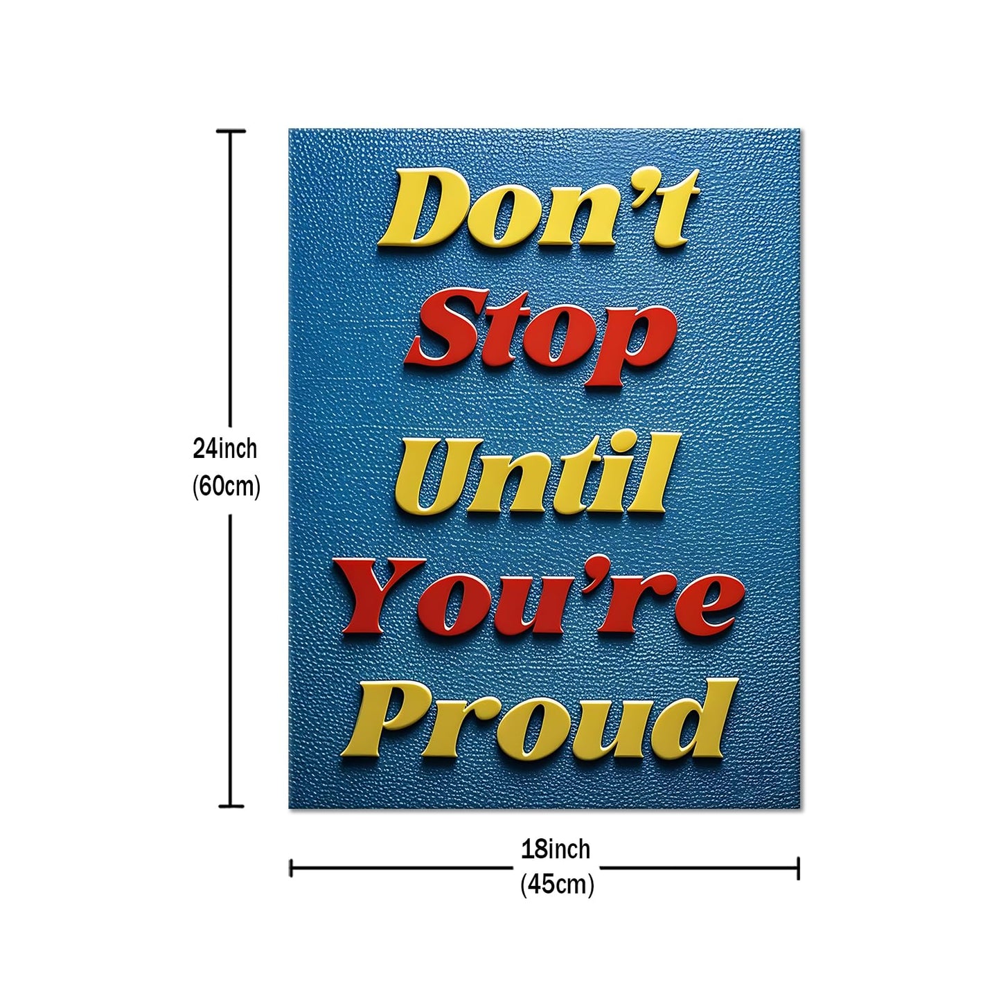 Motivational Canvas Wall Art Positive Entrepreneur Affirmation Print Poster Motivational Quotes Picture Painting Wooden Framed for Office Home School Wall Decoration Stretched and Framed [18''Wx24''H]