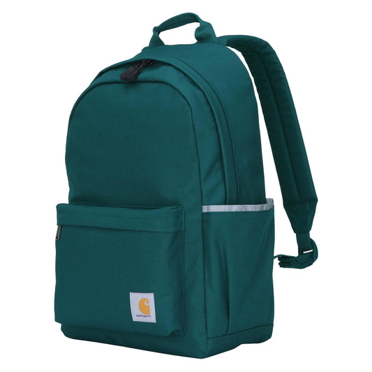 Carhartt 21L Classic Laptop Backpack, Water-Resistant Pack W/ 15" Laptop Sleeve and Organizational Compartments, Greenstone