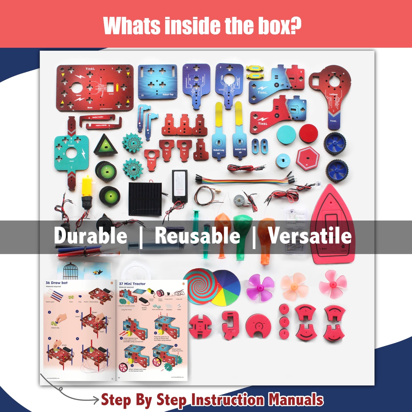 Butterfly EduFields 70+ Jumbo STEM Projects Kit for Kids Age 12-14 | Engineering & STEM Robotic Kits for 8-12 Year Olds | Electronics Circuits | Best Birthday Gift for Kids Age 12-14