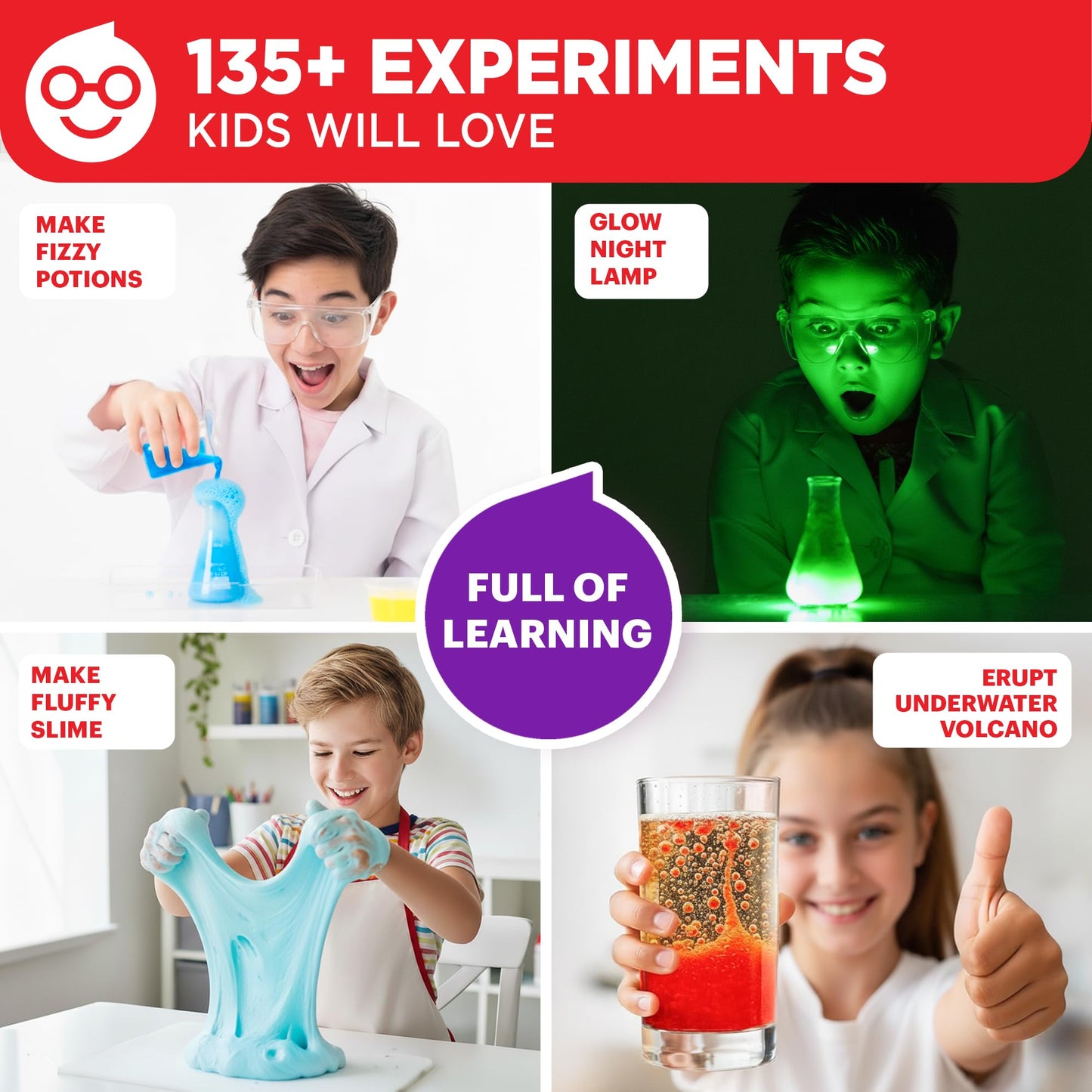 Doctor Jupiter Ultimate Science Kit, Chemistry Set for Kids Ages 8-9-10-11-12-13-14 | Birthday Gift Ideas for Boys & Girls 8+ Years Old | STEM Toy with 135+ Experiments | Learning & Educational Kits