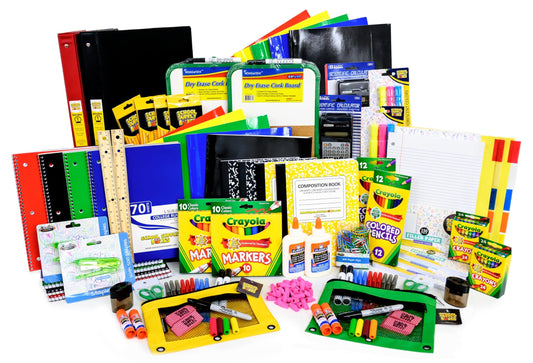 School Supply Boxes | Mega Bundle (1 Box) | Back to School Essentials Kit for Students & Teachers | Includes All of Your Back-to-School Needs for All Classes