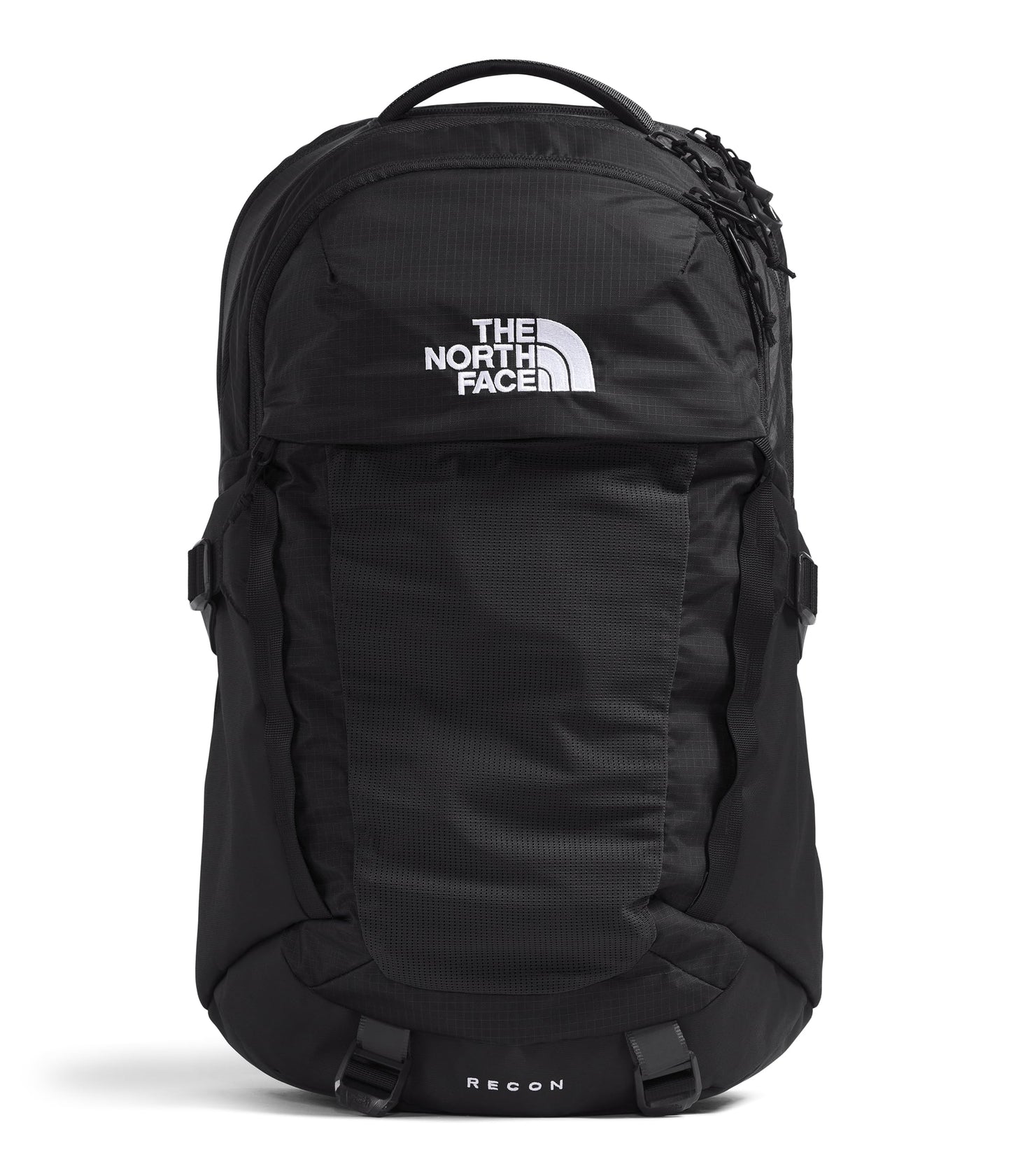 The North Face Recon Everyday Laptop Backpack - Daypack, Water Repellent, Laptop Sleeve, 2 Water Bottle Pockets, TNF Black/TNF Black-NPF, One Size