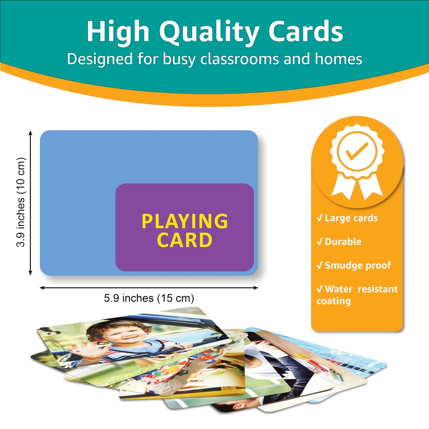 Picture My Picture Five-Set Flash Card Bundle – Speech Therapy Tool for Vocabulary, Communication & Thinking, Scratch-Resistant with Activity Guide, Suitable for Education, ESL & ABA – Set of 200