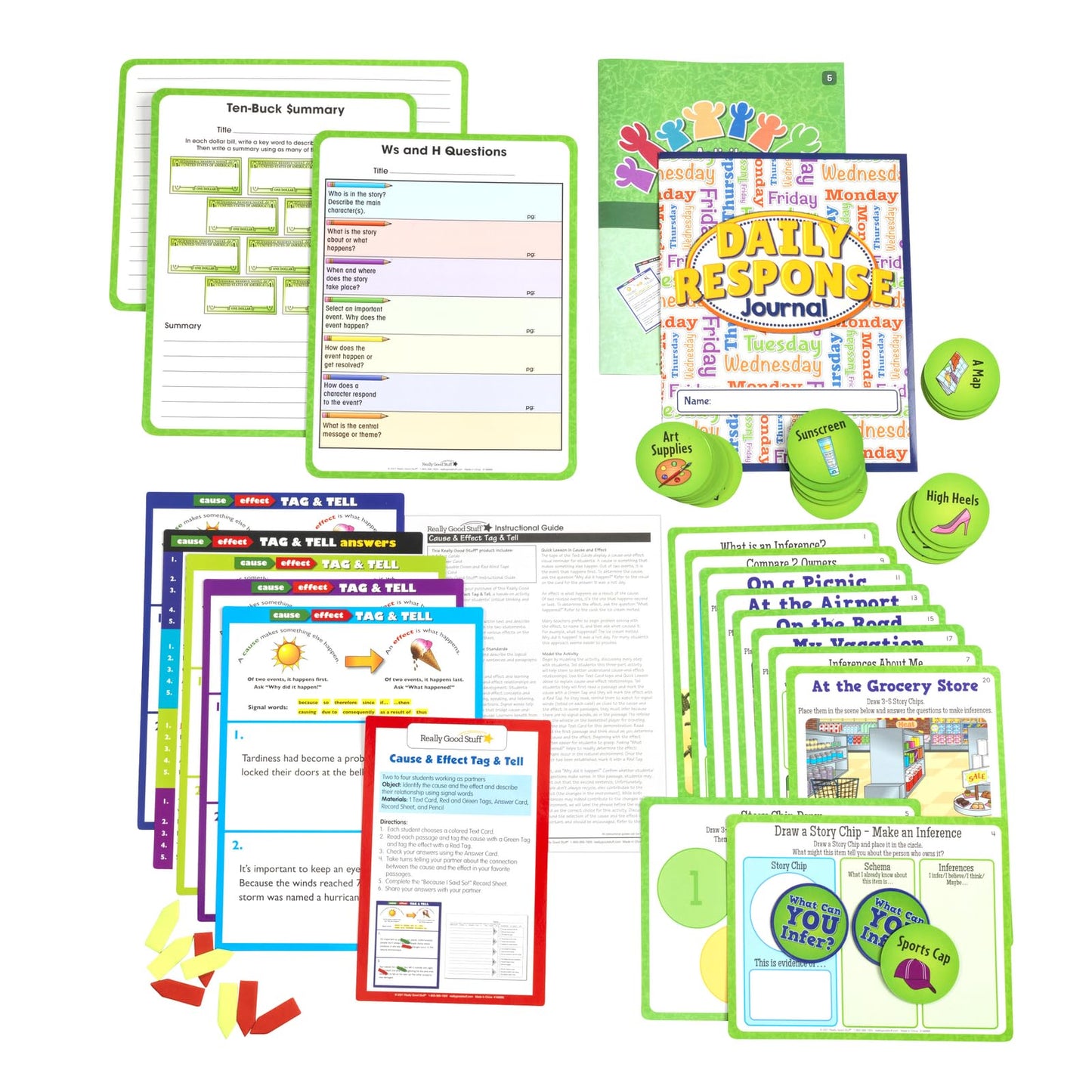 Really Good Stuff Family Engagement Reading - Read, Write and Play Pack - Fifth Grade