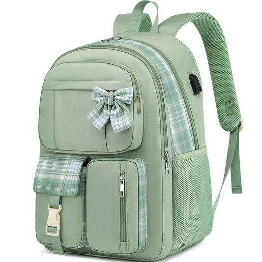 Bagsupra School Backpack Bookbag for Teen Girls,Cute Schoolbag Women for Middle High School College Student