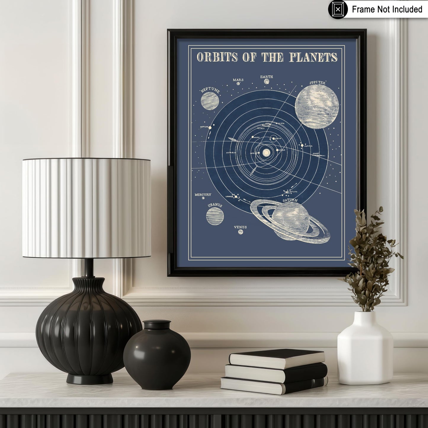 Poster Master Orbits of the Planets Print - Astrology Poster - Science Art - Gift for Planetary, Astrology Fans - Educational Wall Decor for Classroom or Library - 8x10 Unframed Wall Art