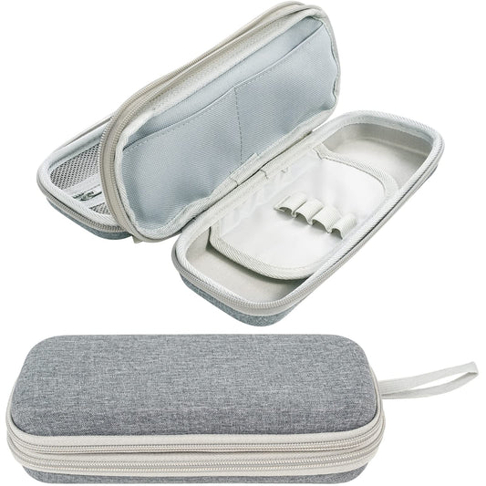 ProCase Pen Pencil Case, 2-Layer EVA Zipper Pencil Box Pouch Large Capacity Stationery Storage Organizer for School Office Supplies -Grey